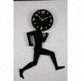 Часы настольные "time running",черные